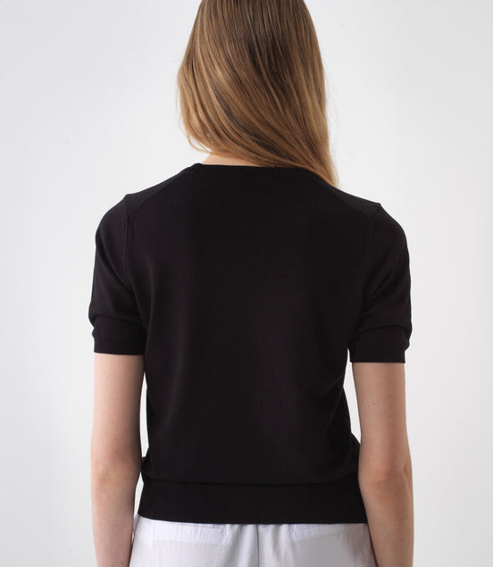 Base Fitted Knit T-Shirt