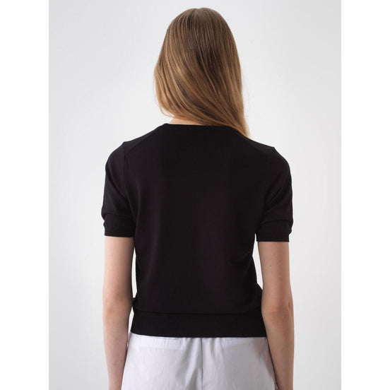 Base Fitted Knit T-Shirt - IVAH