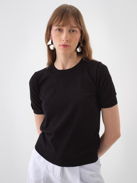 Base Fitted Knit T-Shirt