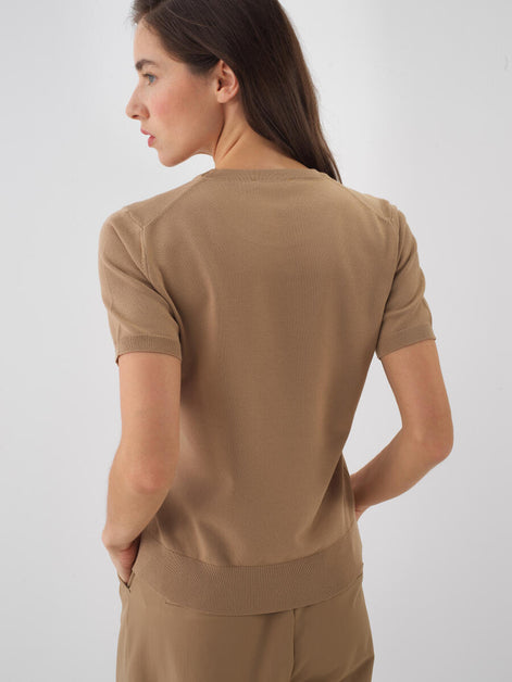 Base Fitted Knit T-Shirt