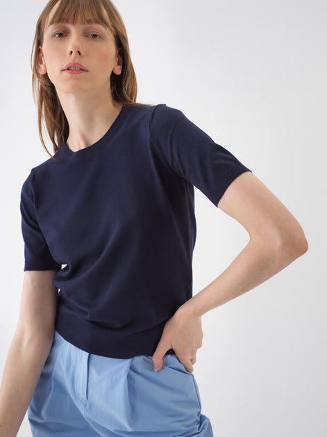 Base Fitted Knit T-Shirt