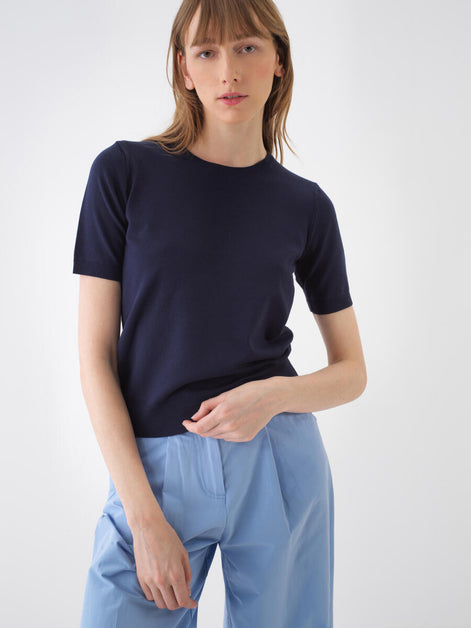 Base Fitted Knit T-Shirt